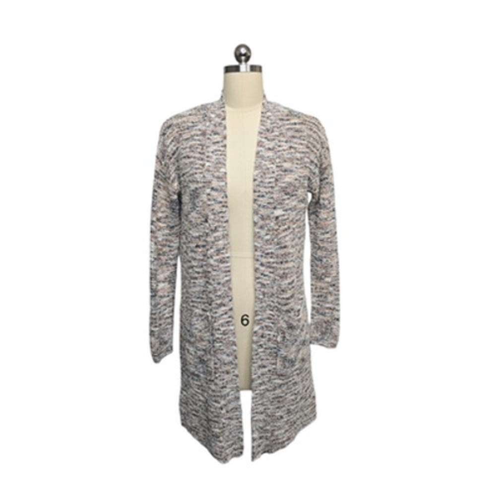 Pilcro Anthropologie Cardigan Sweater‎ Womens XS Open Front Longline Pockets